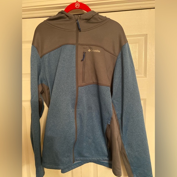 Columbia Mens Pullover Blue Grey L - Picture 2 of 3